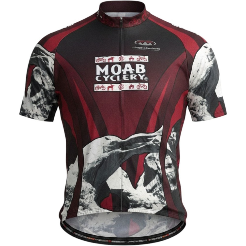 Sugoi Moab‎ Cyclery Escape Adventures Cycling Jersey XXL Red Black Mountain Bike